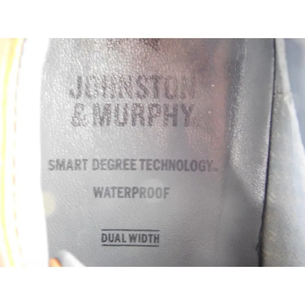 Johnston & Murphy Spikeless Golf Shoes Mens 8 Brown Leather Saddle XC4 25-3572